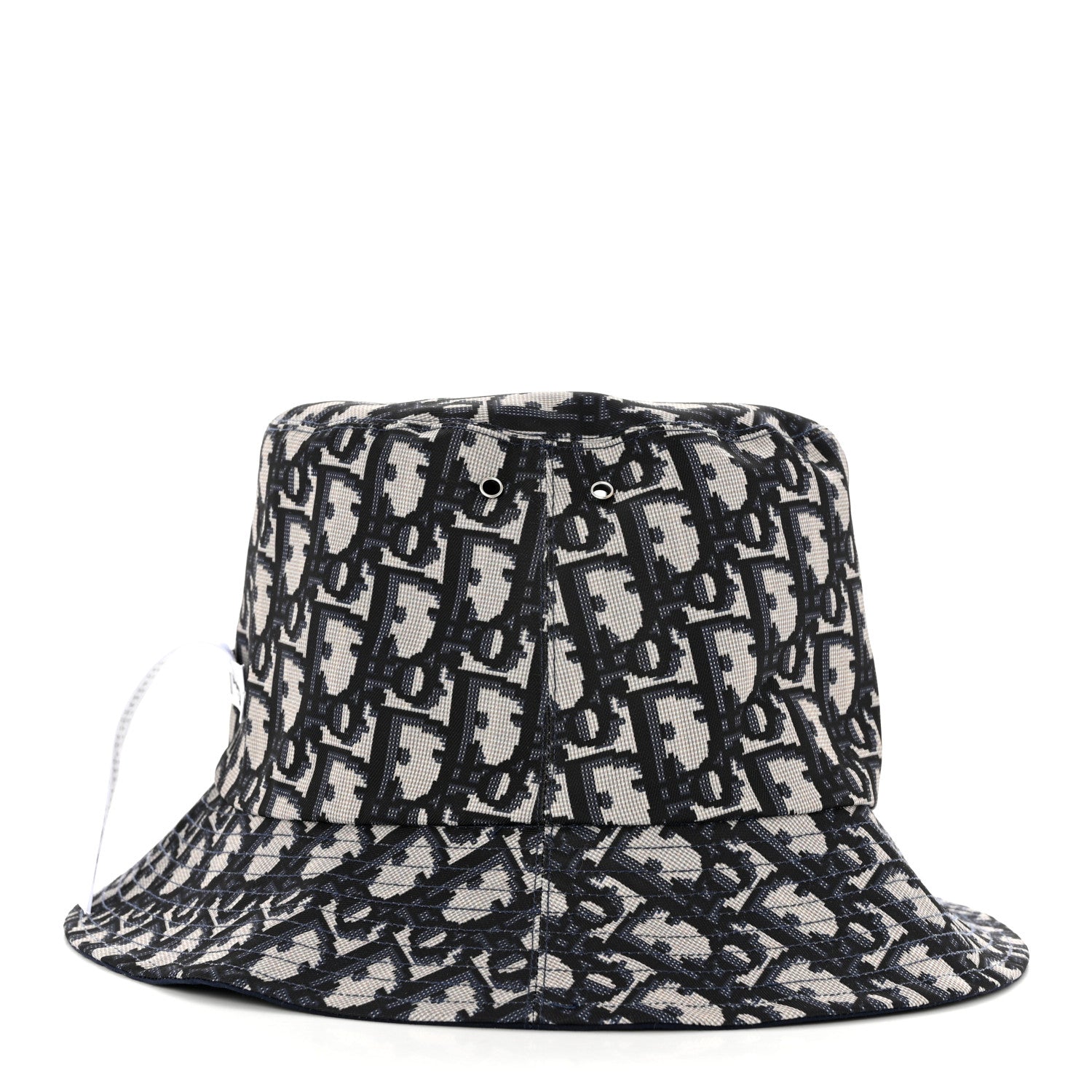 Christian Dior Oblique Reversible Teddy-D Brim Bucket Hat 58 Blue 13 of 15