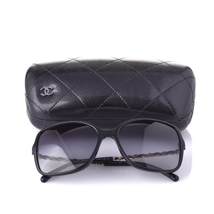 Chanel Lambskin Square Chain Sunglasses 5210-Q Black 9 of 9