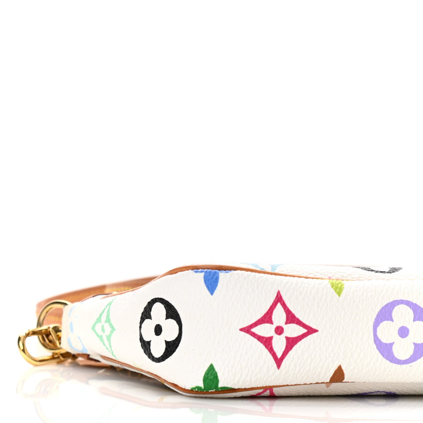 Monogram Multicolor Pochette Accessories White Long Strap