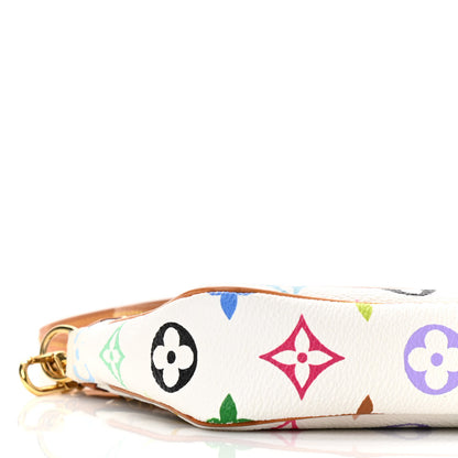 Louis Vuitton Monogram Multicolor Pochette Accessories White Long Strap 8 of 10