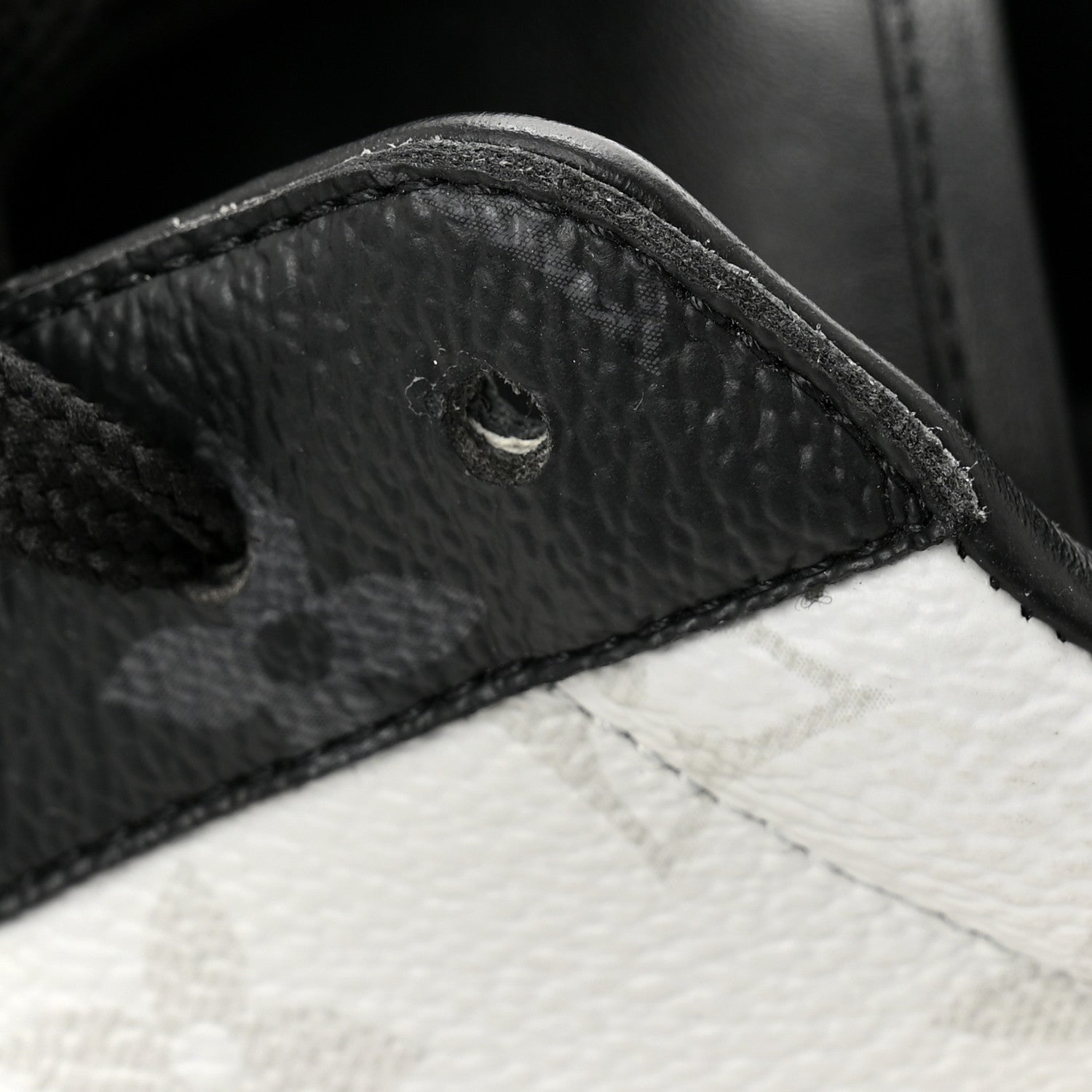 Louis Vuitton Calfskin Monogram Mens Rivoli Sneakers 9 White Black 12 of 13