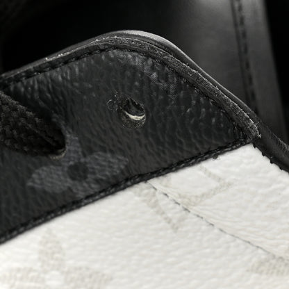Louis Vuitton Calfskin Monogram Mens Rivoli Sneakers 9 White Black 12 of 13
