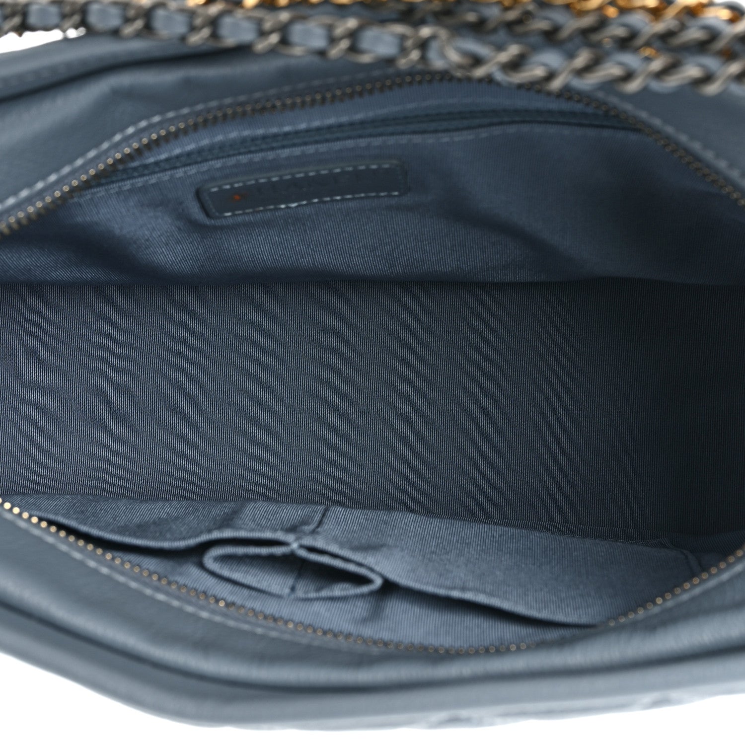 Chanel Patent Goatskin Quilted Medium Gabrielle Hobo Blue 5 of 14