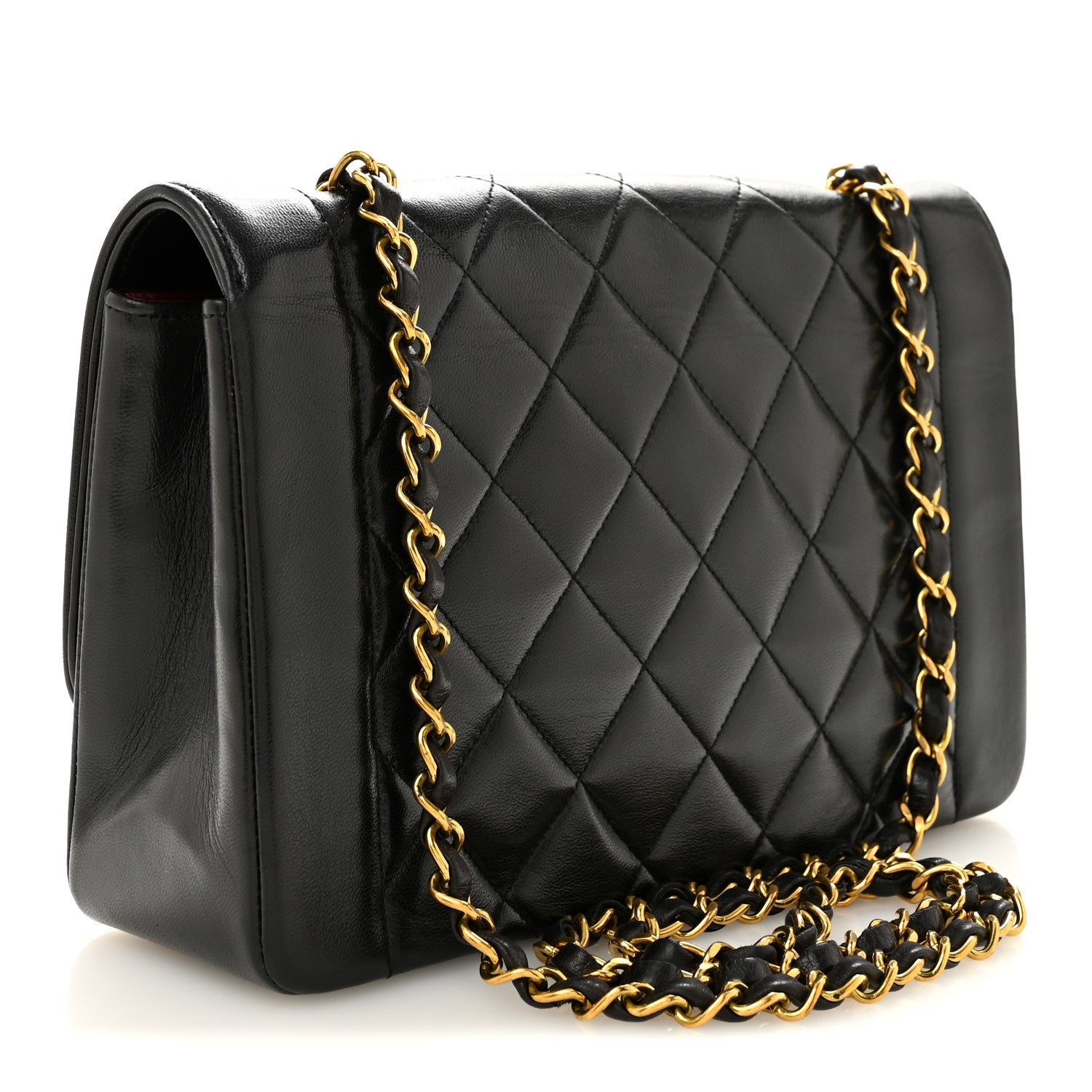 Chanel Lambskin Quilted Medium Single Flap Black 3 of 11