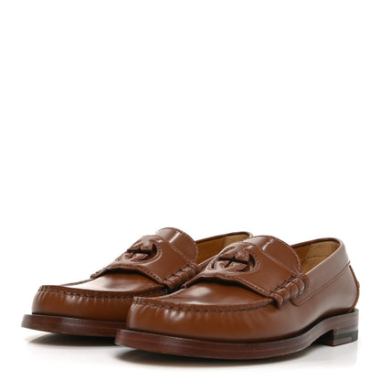 Gucci Millennial Ribot Cut Out Interlocking G Loafers 35 Cuir 4 of 8