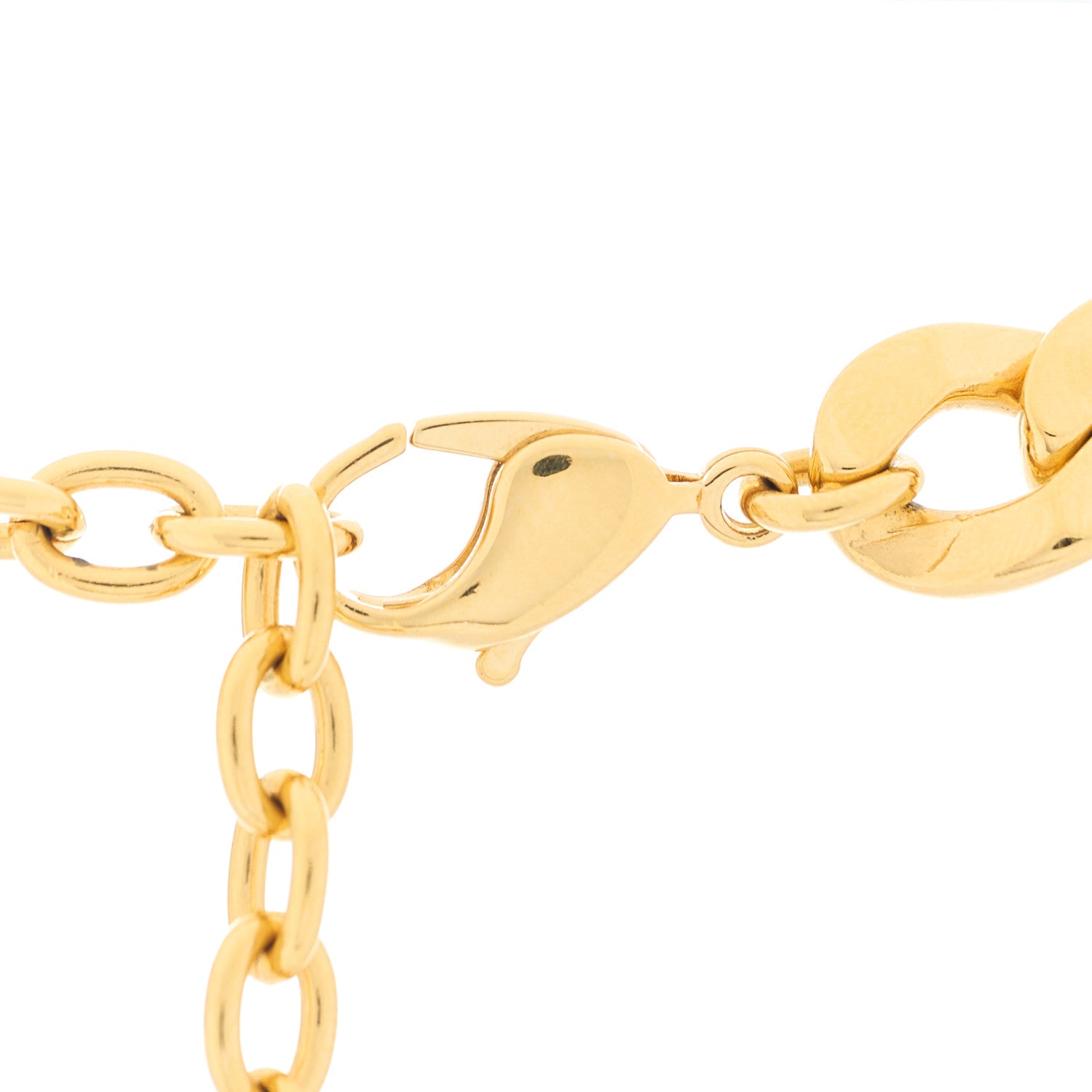 Christian Dior Metal Danseuse Etoile Chain Choker Necklace Gold 4 of 4