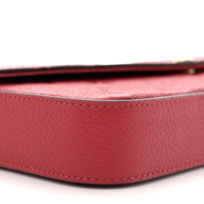 Louis Vuitton Empreinte Pochette Felicie Chain Wallet Scarlet 10 of 11