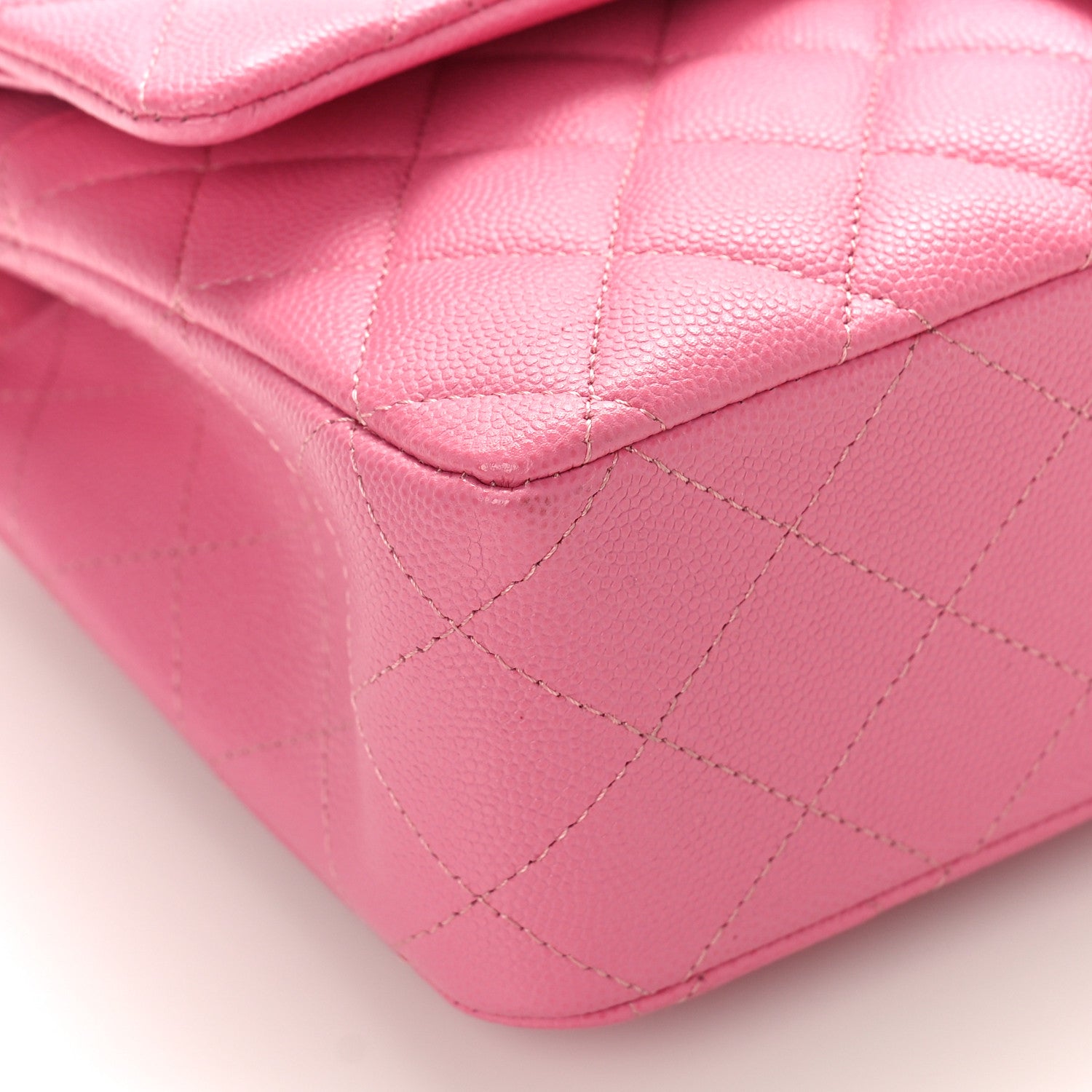 Chanel Caviar Quilted Medium Double Flap Pink 8 of 9