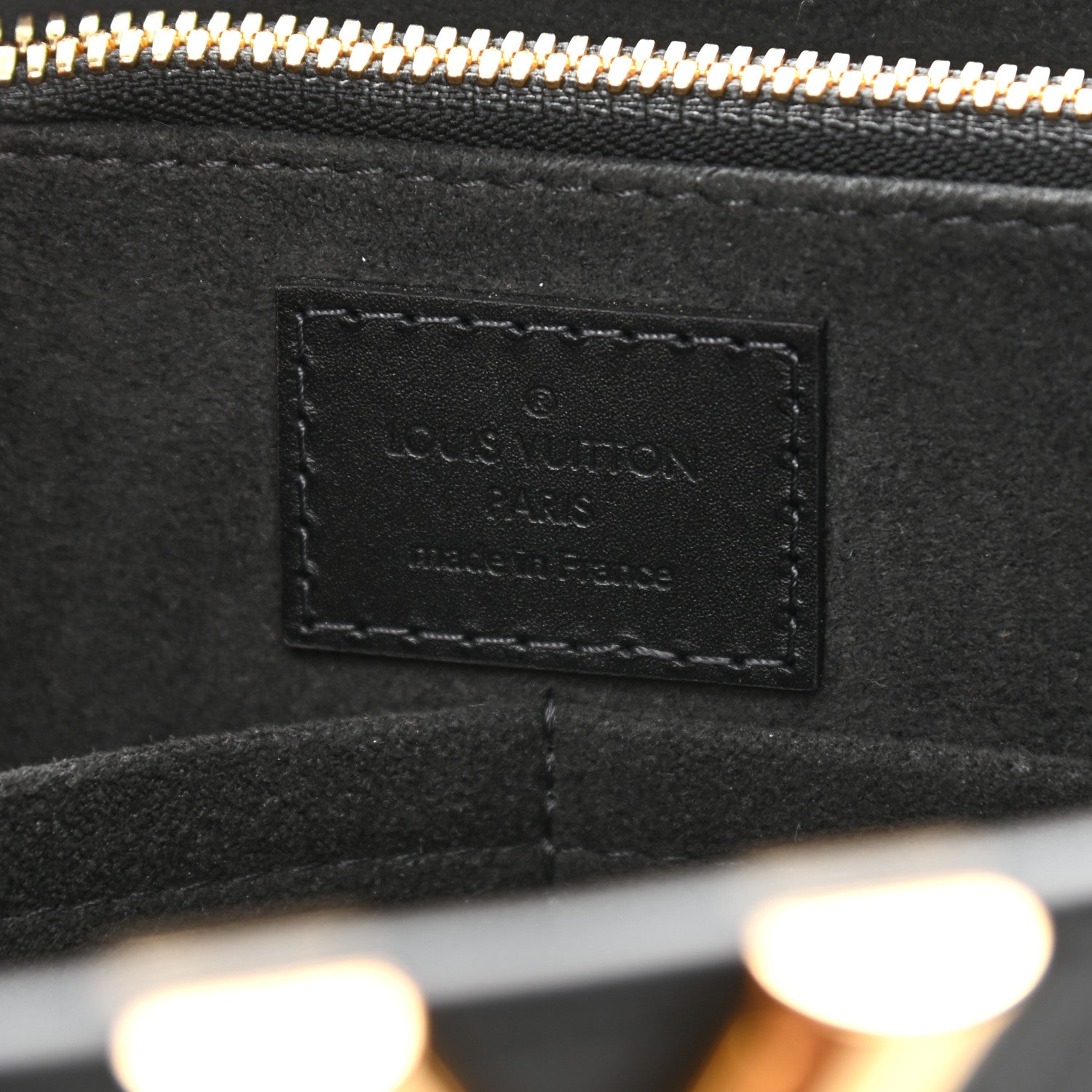 Louis Vuitton Monogram Cuir Plume Very Tote MM Black 6 of 10
