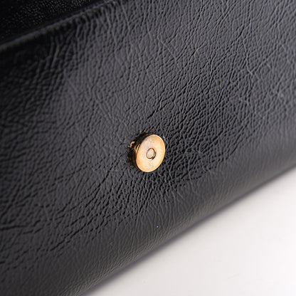 Saint Laurent Textured Patent Monogram Small Belle De Jour Clutch Black 10 of 12