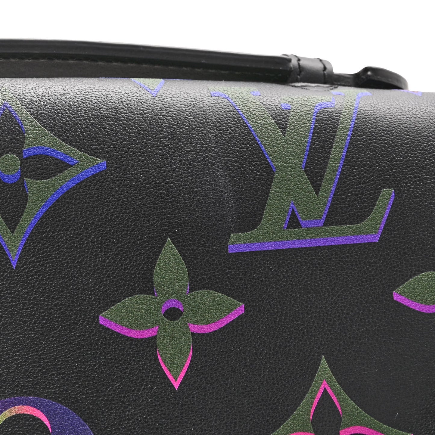 Calfskin Monogram Spotlight Comet Bumbag Black Borealis