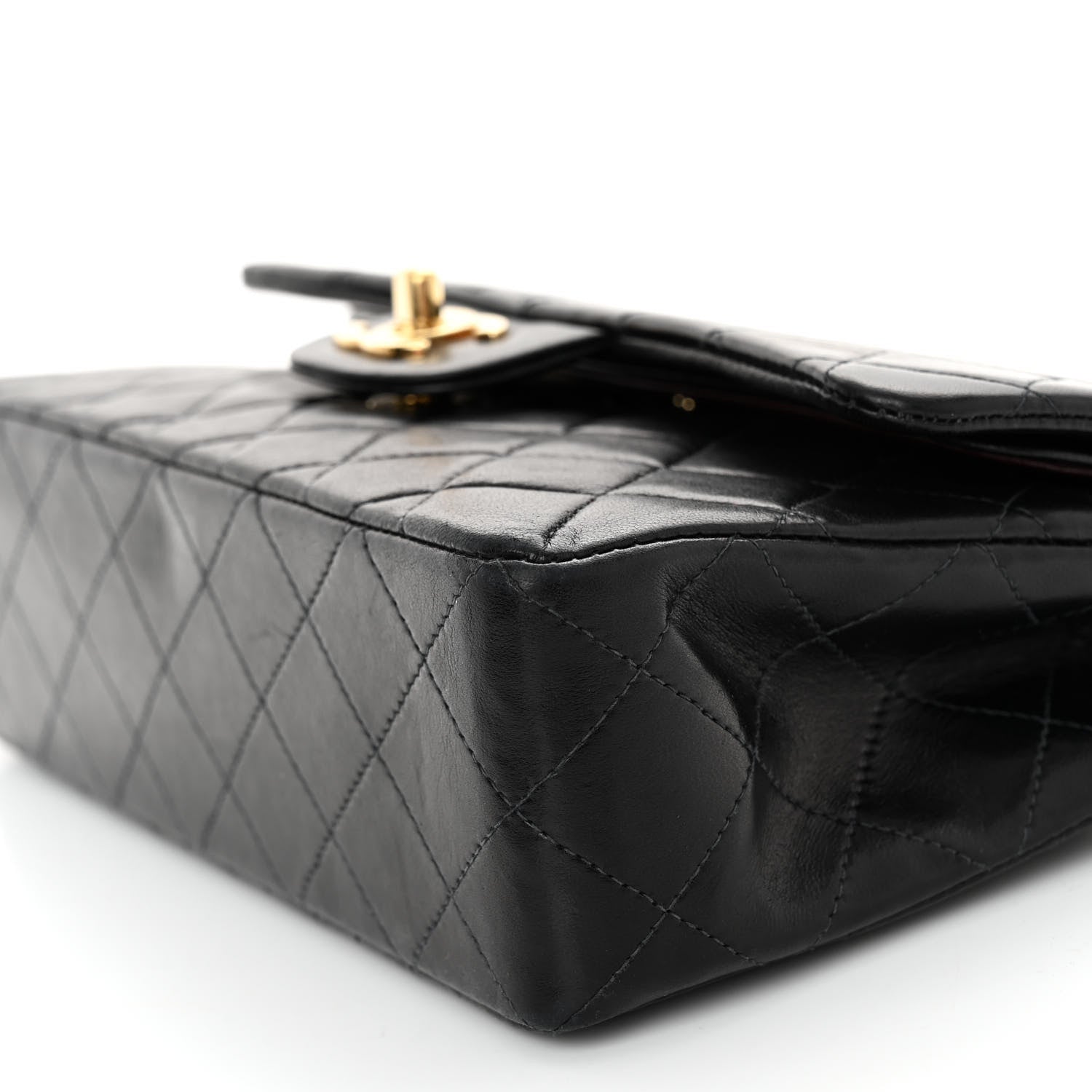 Chanel Lambskin Quilted Small Double Flap Black 10 of 10