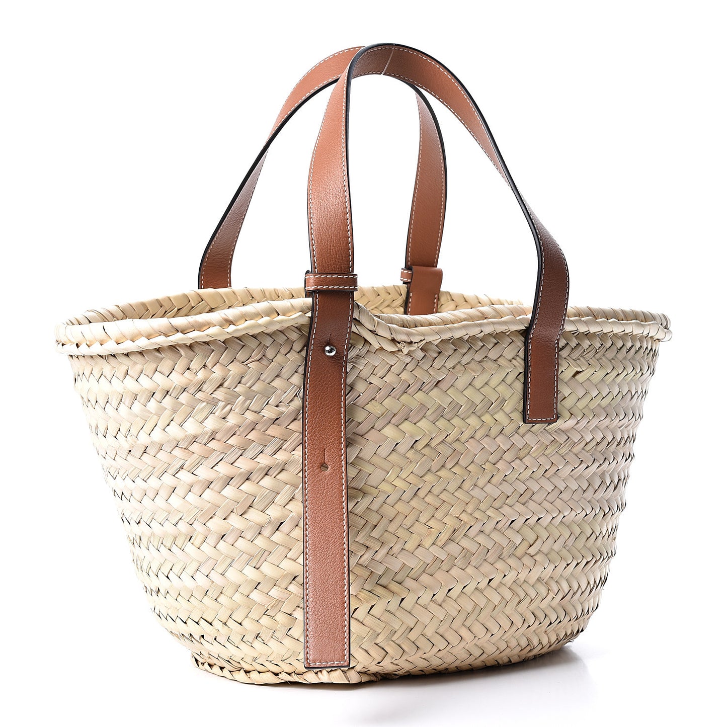 Raffia Basket Tote Bag Natural Tan