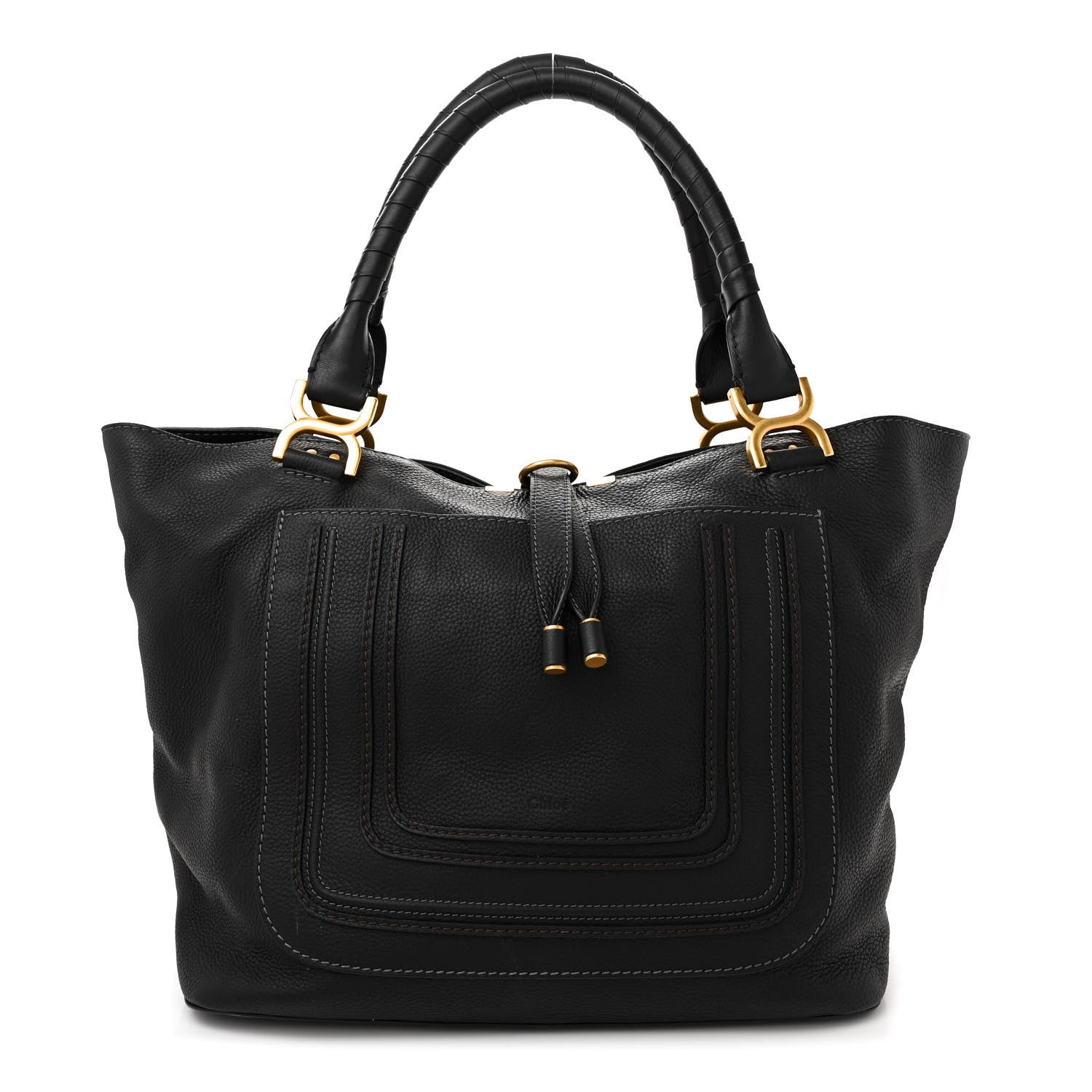 Chloe Calfskin Large New Marcie Tote Black 1 of 13