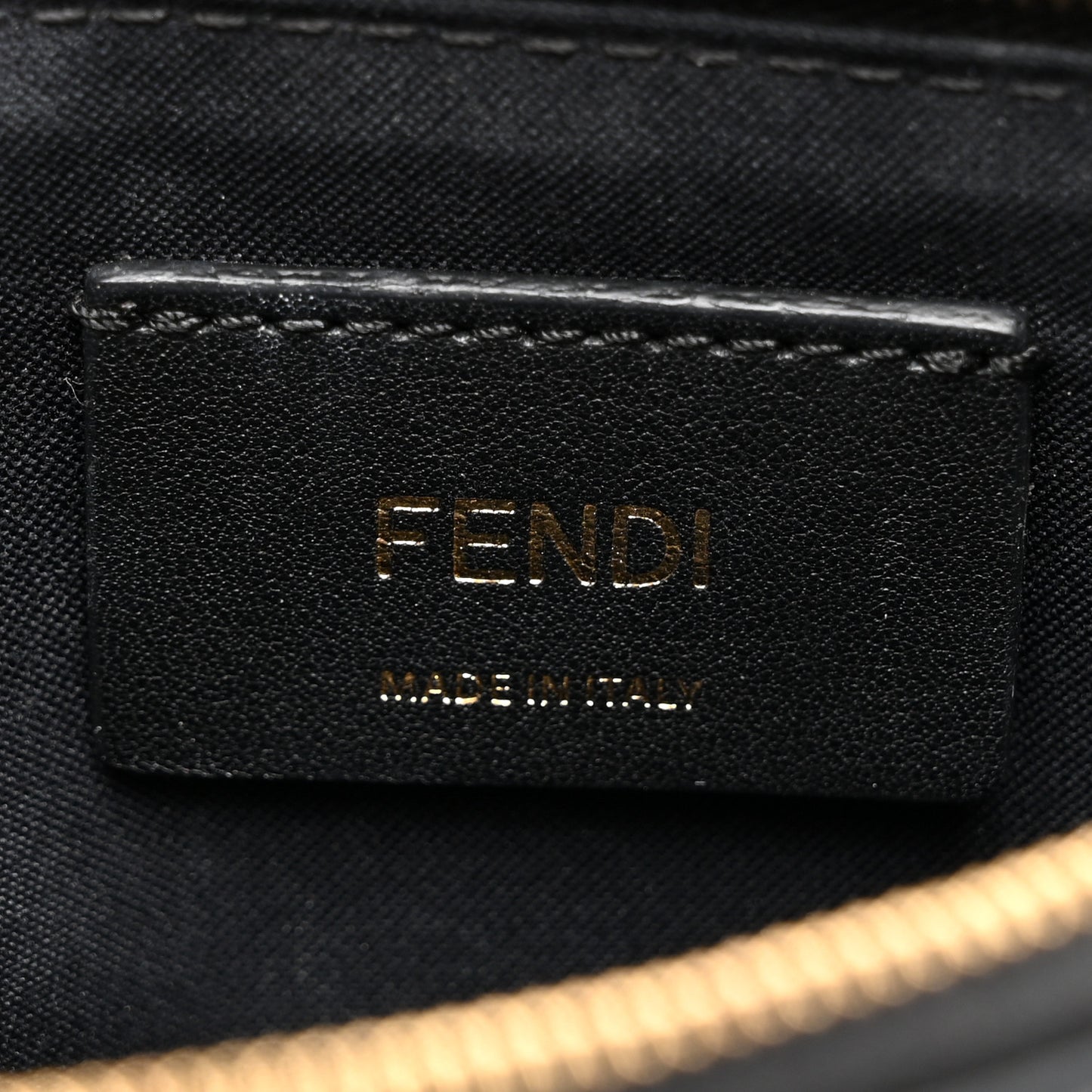 Lucido F is Fendi Medium Envelope Wallet on Chain Black