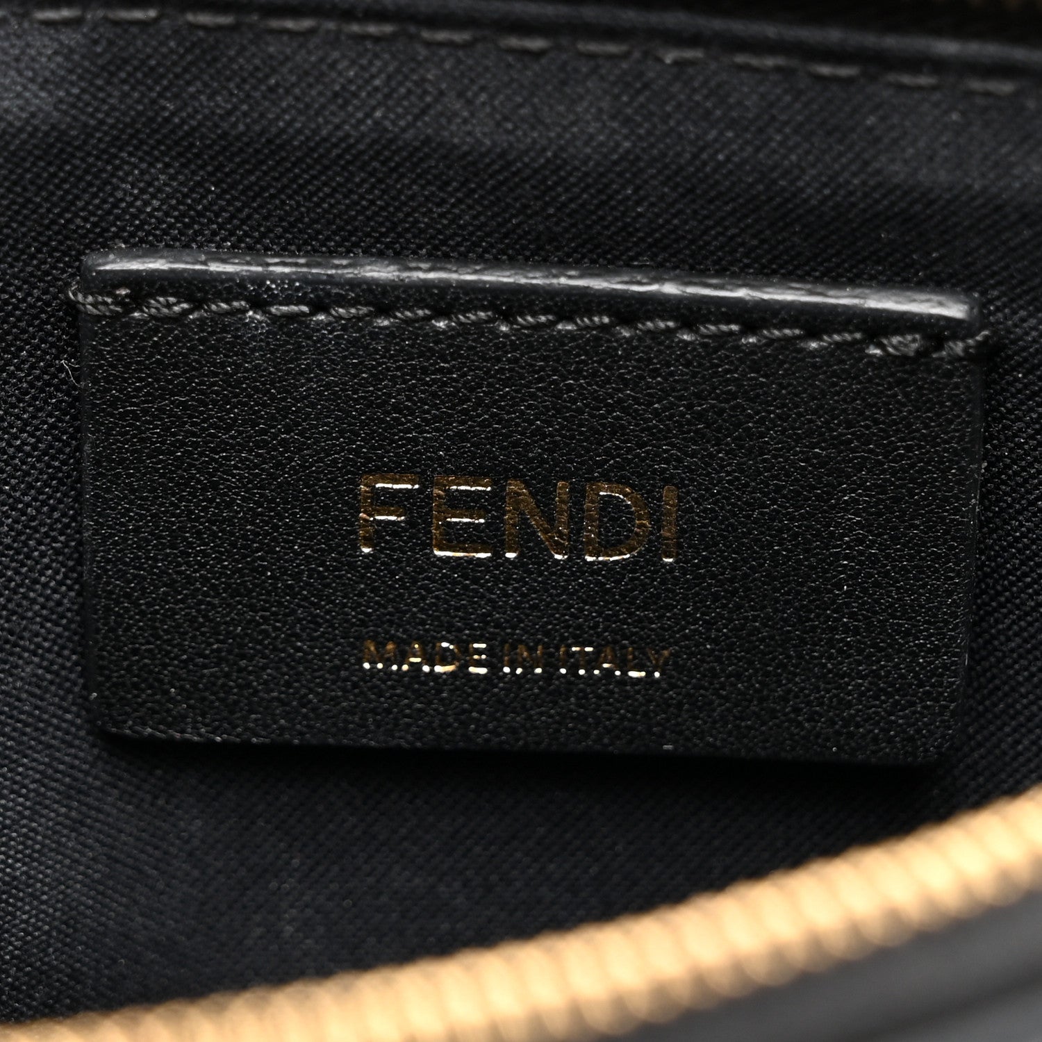 Fendi Lucido F is Fendi Medium Envelope Wallet on Chain Black 6 of 11