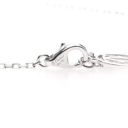 Cartier 18K White Gold Diamond SM D'Amour Pendant Necklace 5 of 7