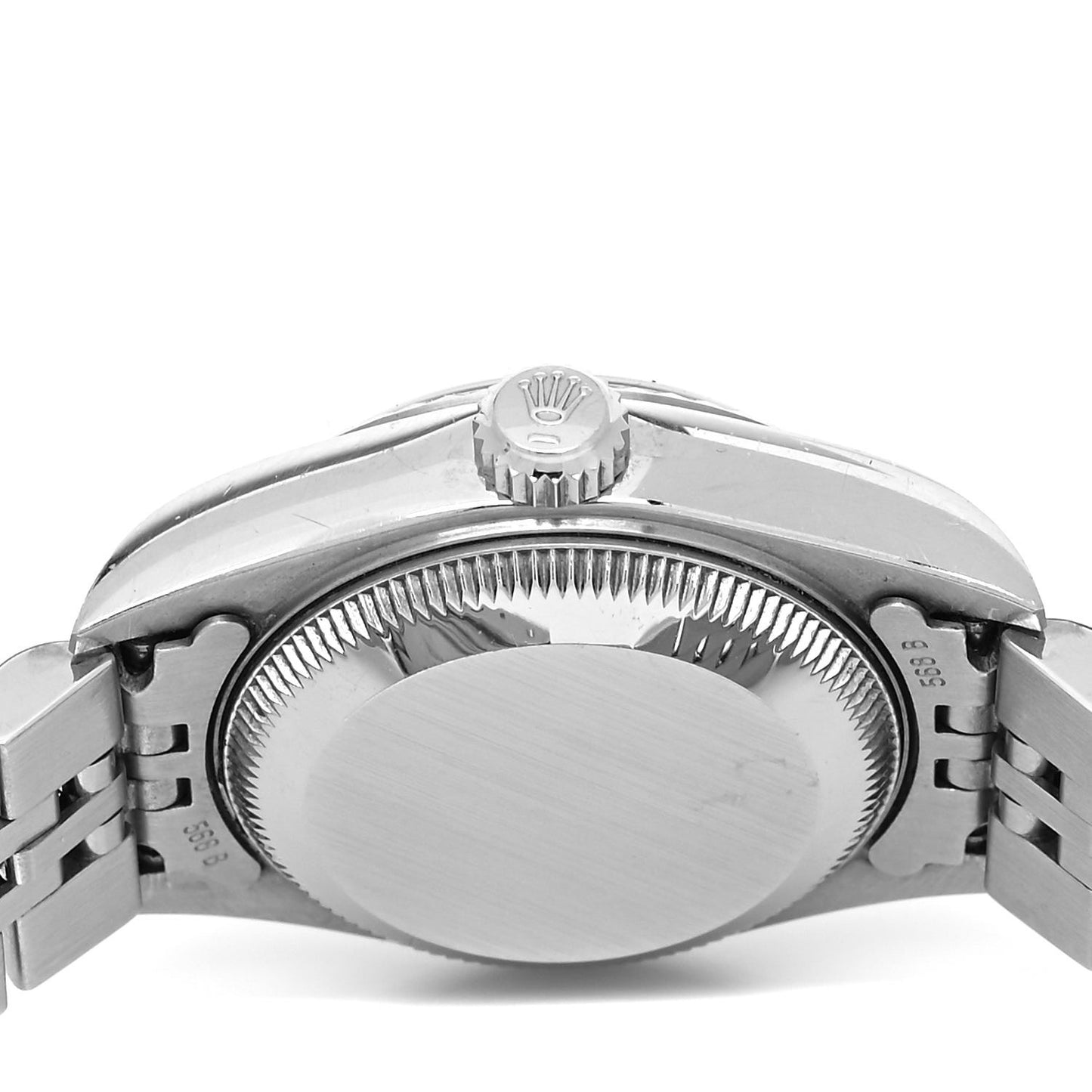 Stainless Steel 18K White Gold 26mm Oyster Perpetual Datejust Watch Silver Roman 79174