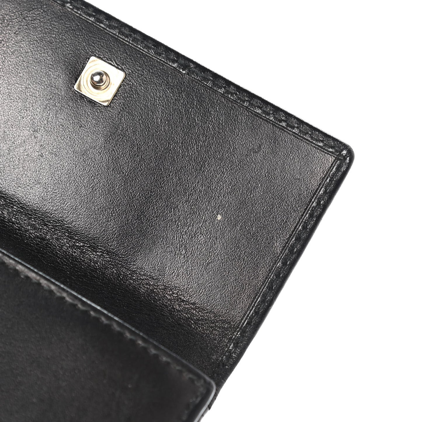 Calfskin Compact Wallet Black