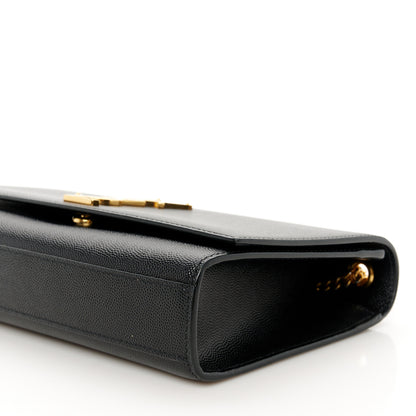Saint Laurent Grain De Poudre Medium Classic Monogram Kate Satchel Black 11 of 11