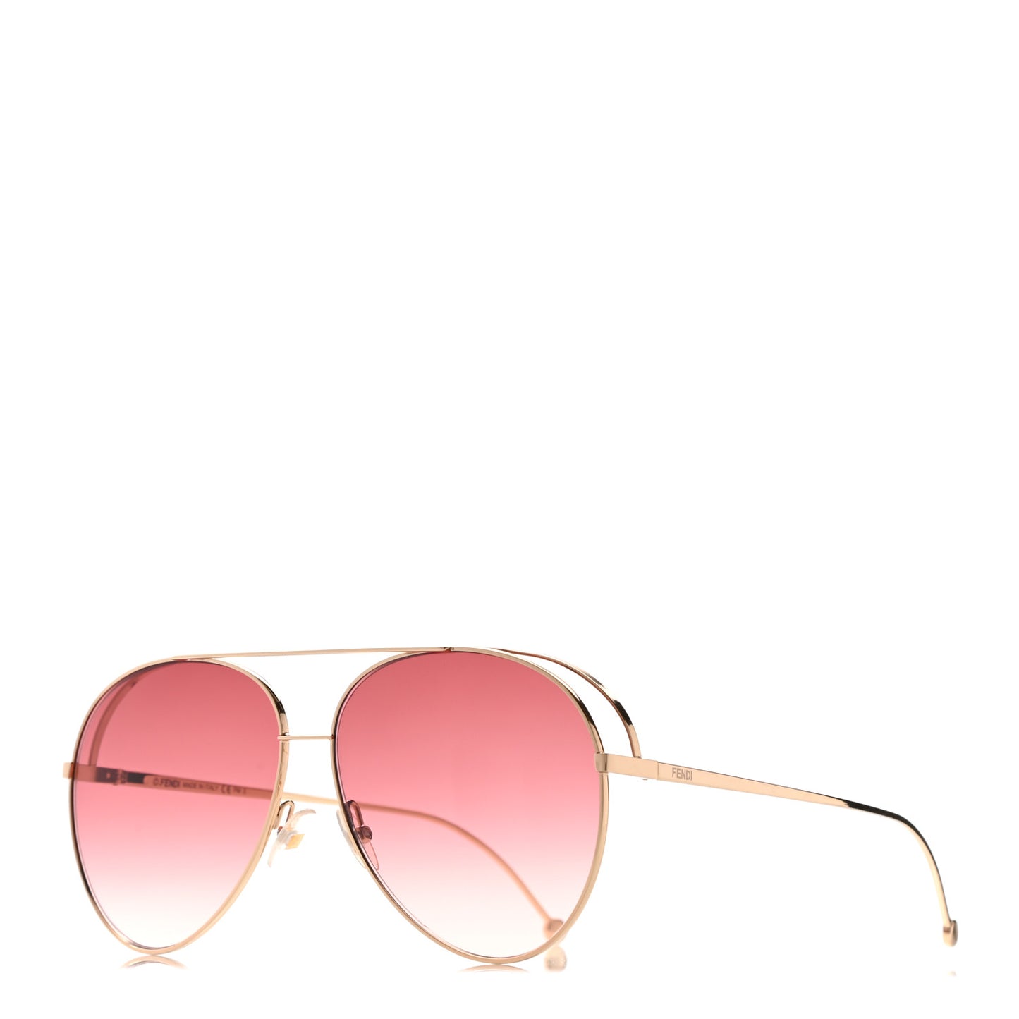 Metal Aviator Sunglasses FF0286/S Rose Gold