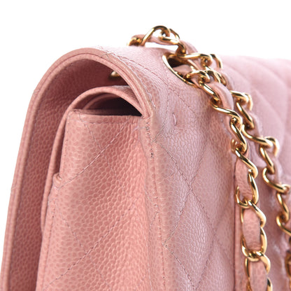 Chanel Caviar Quilted Medium Double Flap Pink 11 of 15