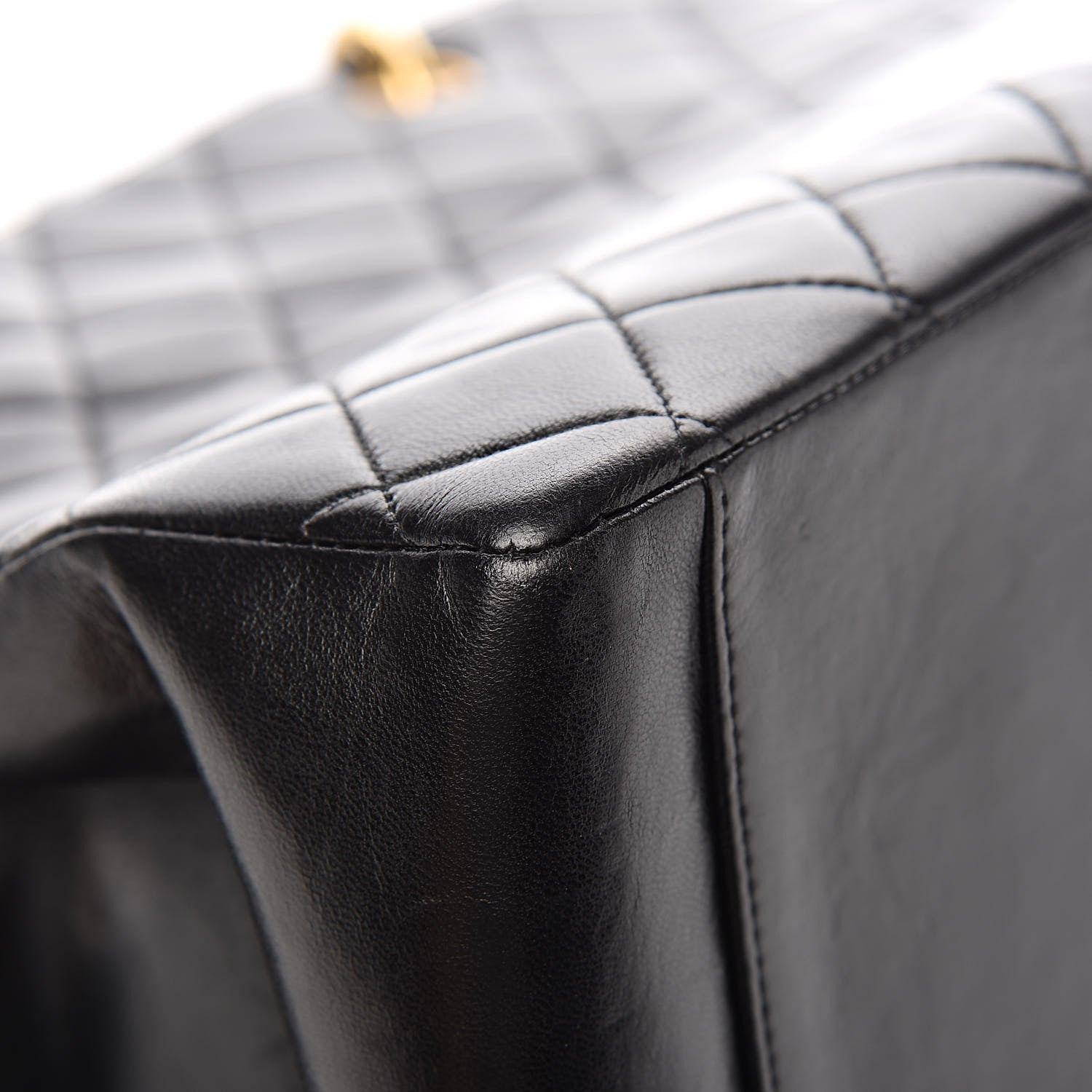 Chanel Lambskin Quilted Grand Shopping Tote GST Black 12 of 15