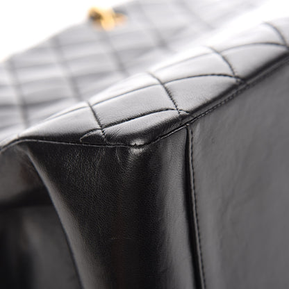Chanel Lambskin Quilted Grand Shopping Tote GST Black 12 of 15