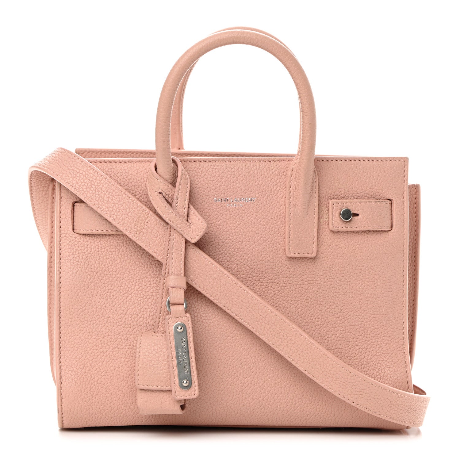Saint Laurent Grained Calfskin Nano Supple Sac De Jour Antique Rose 1 of 19