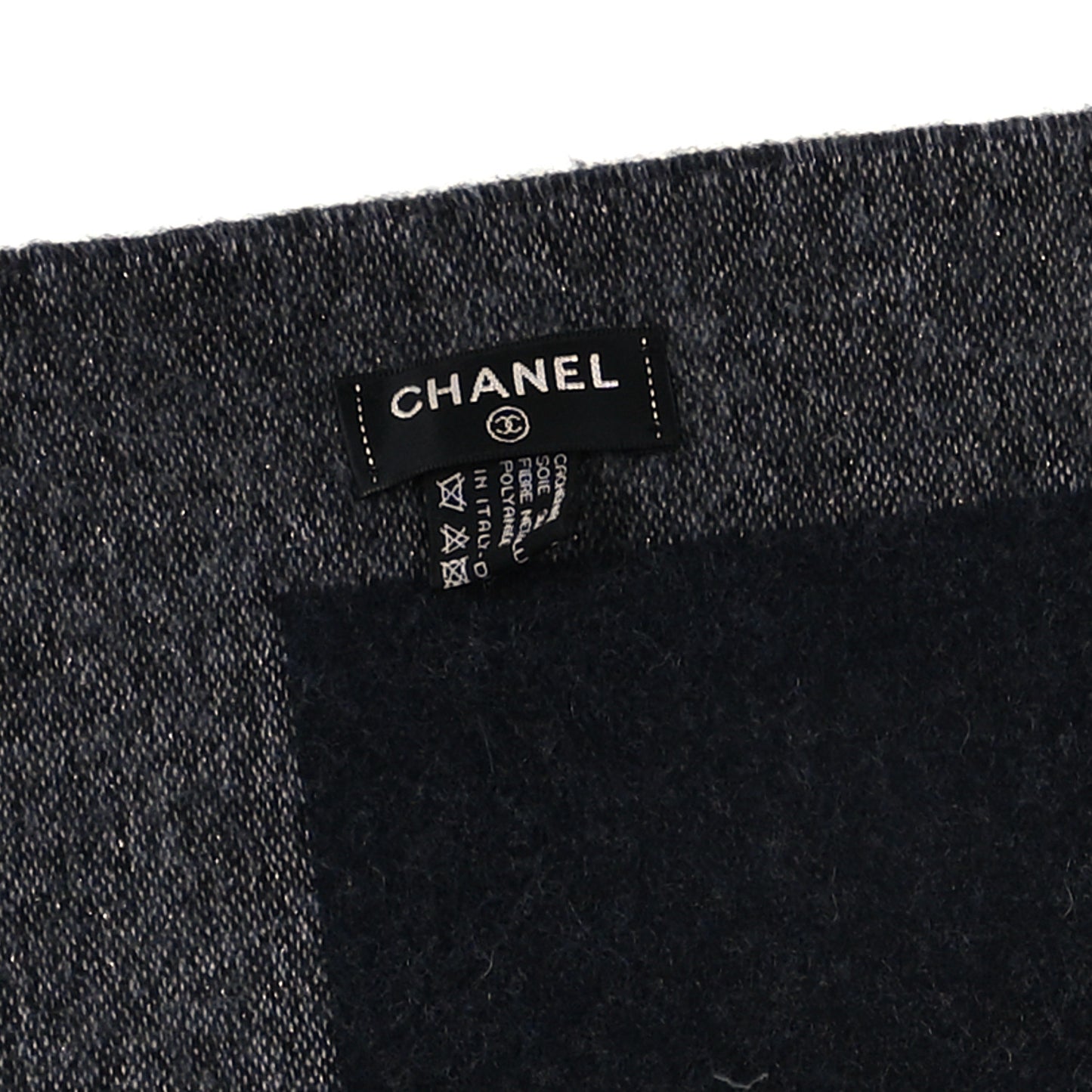 Cashmere CC Fringe Stole Grey Dark Grey