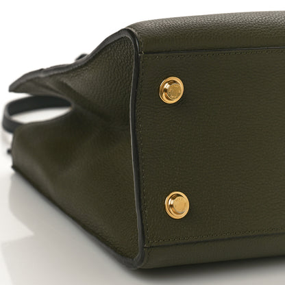 Louis Vuitton Taurillon City Steamer MM Kaki Black 7 of 8