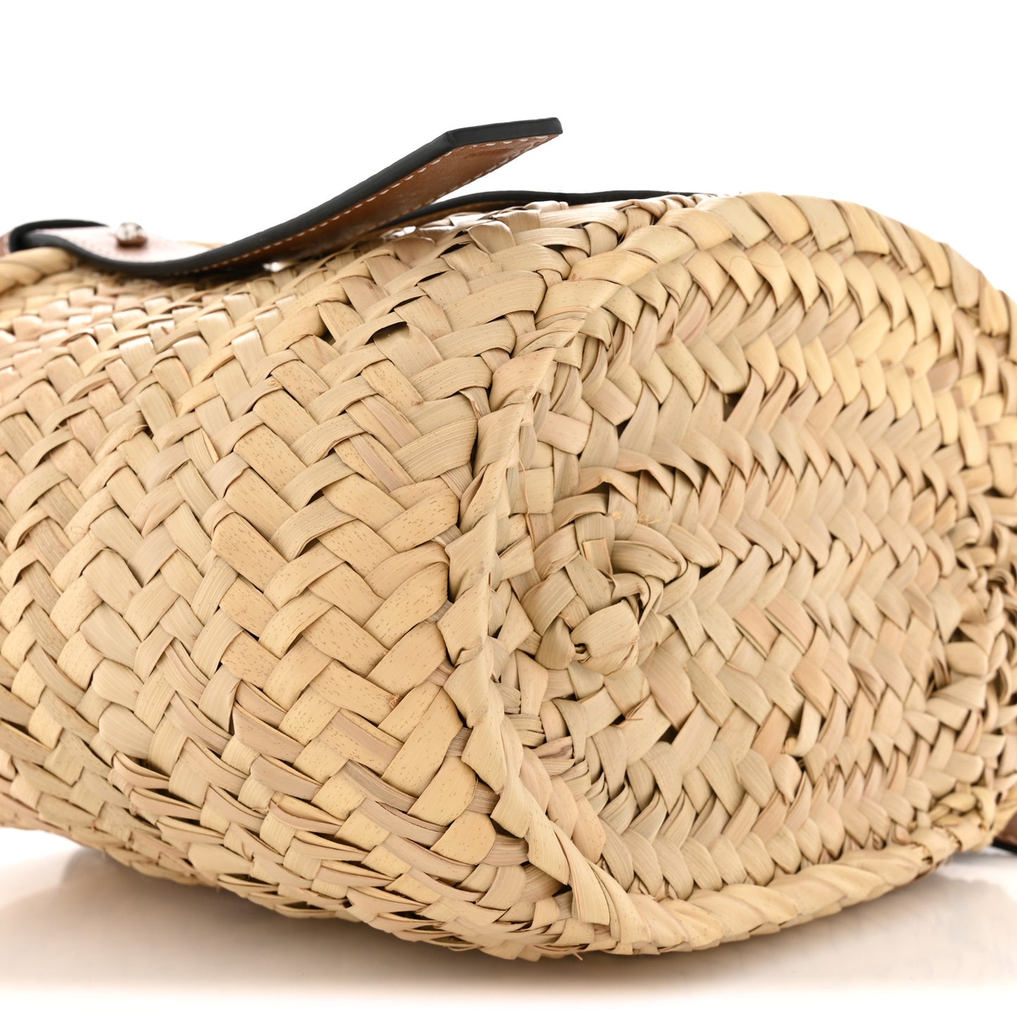 Raffia Small Basket Tote Bag Natural Tan