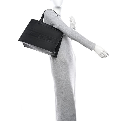 Christian Dior Calfskin Embossed Medium Book Tote Black 2 of 10