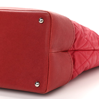 Chanel Calfskin Caviar Quilted Large Shopping Tote Red 12 of 12