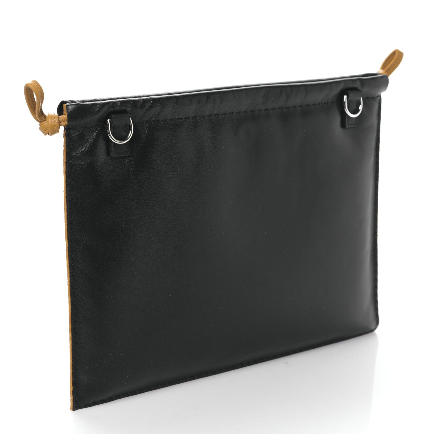 Hermes Milo Lambskin Swift Pilo Pouch Black Sesame 3 of 8