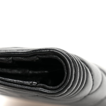 Chanel Lambskin Quilted Boy Yen Wallet Black 9 of 10