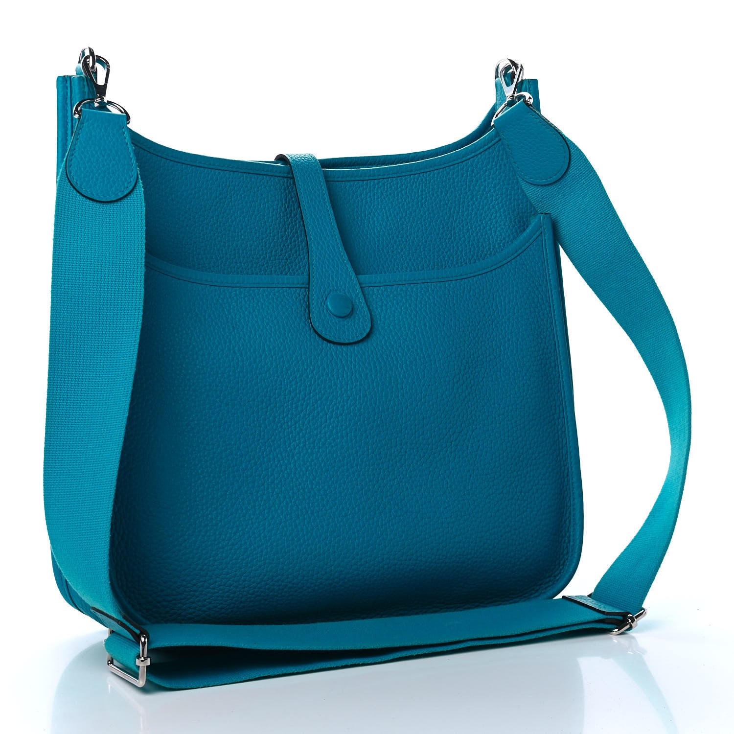 Hermes Taurillon Clemence Evelyne III PM Bleu Zanzibar 2 of 4
