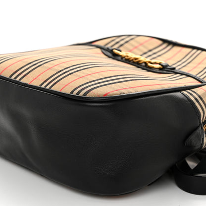 Burberry Smooth Calfskin 1983 Knight Check Link Backpack Black 10 of 11