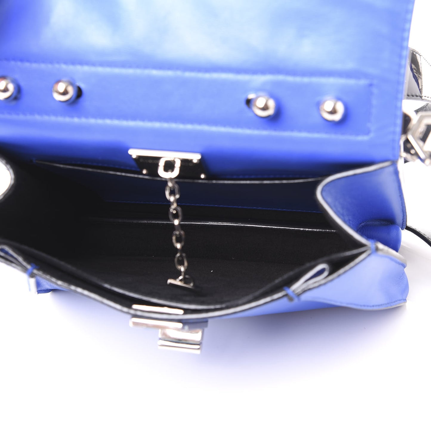 Calfskin Small Hava Top Handle Bag Lapis