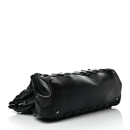 Chanel Glazed Lambskin Quilted Large Stravinsky Tote Black 3 of 9