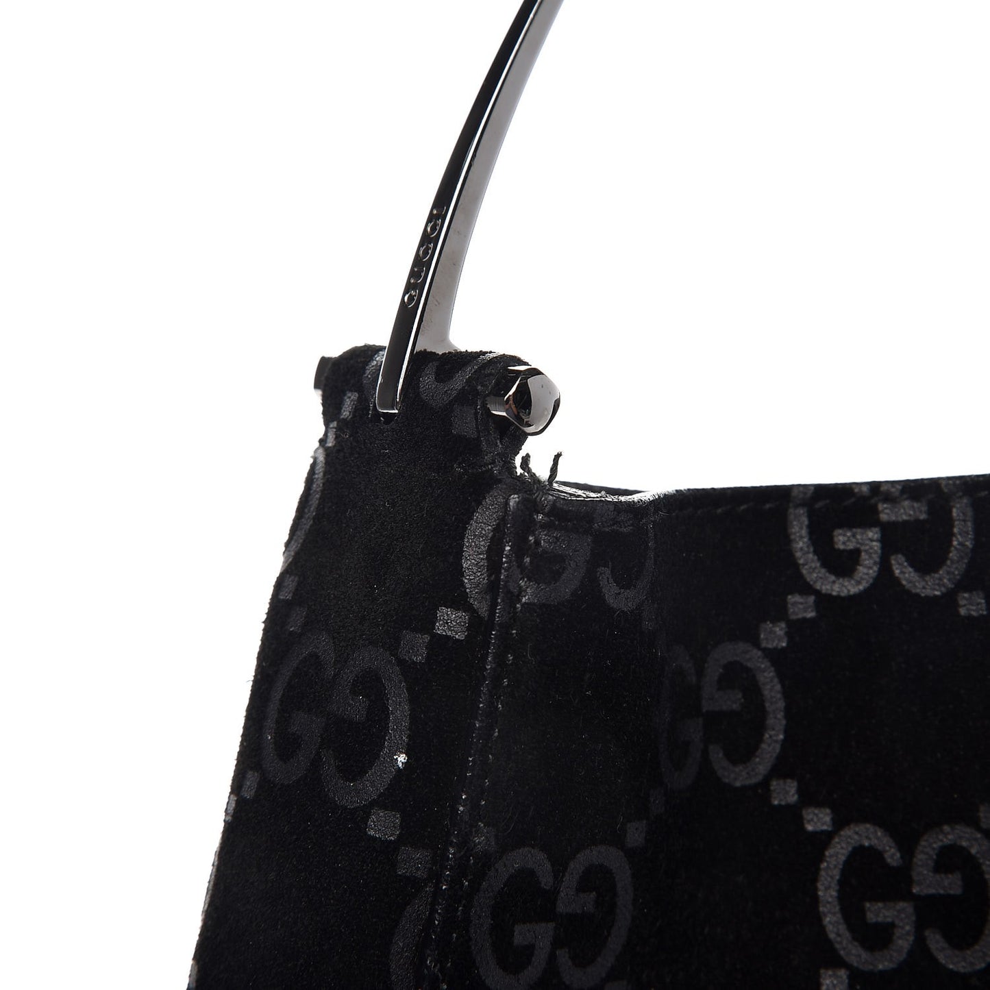 Suede Guccissima Hobo Black