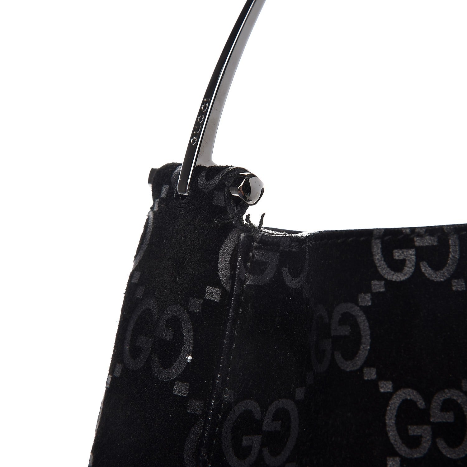 Gucci Suede Guccissima Hobo Black 9 of 11