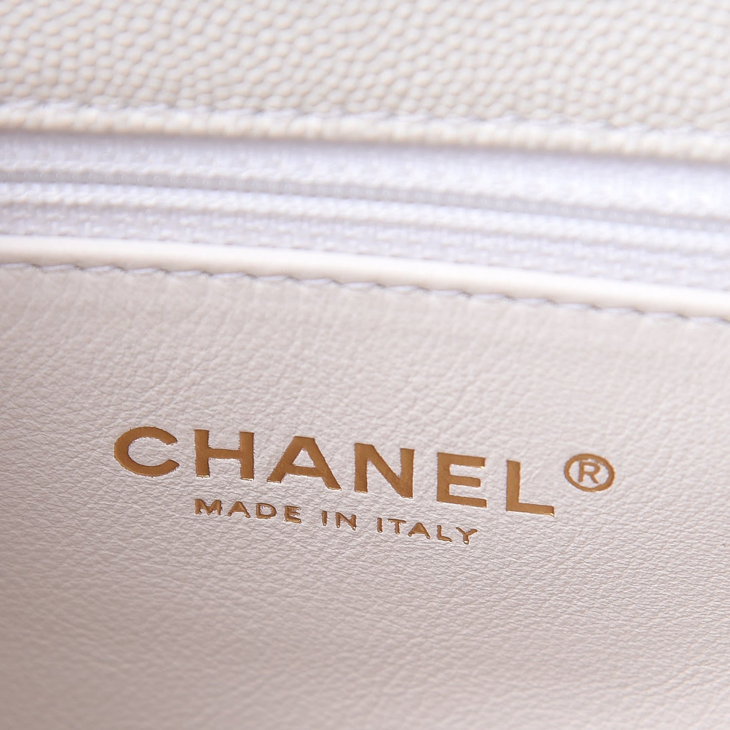 Chanel Caviar Lizard Quilted Small Coco Handle Flap White Beige 6 of 10
