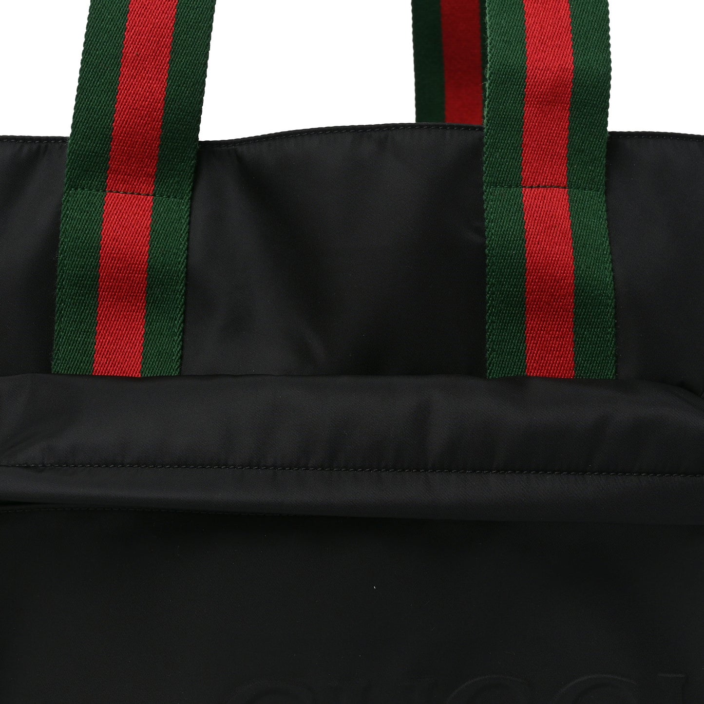 Nylon Logo Tote Black