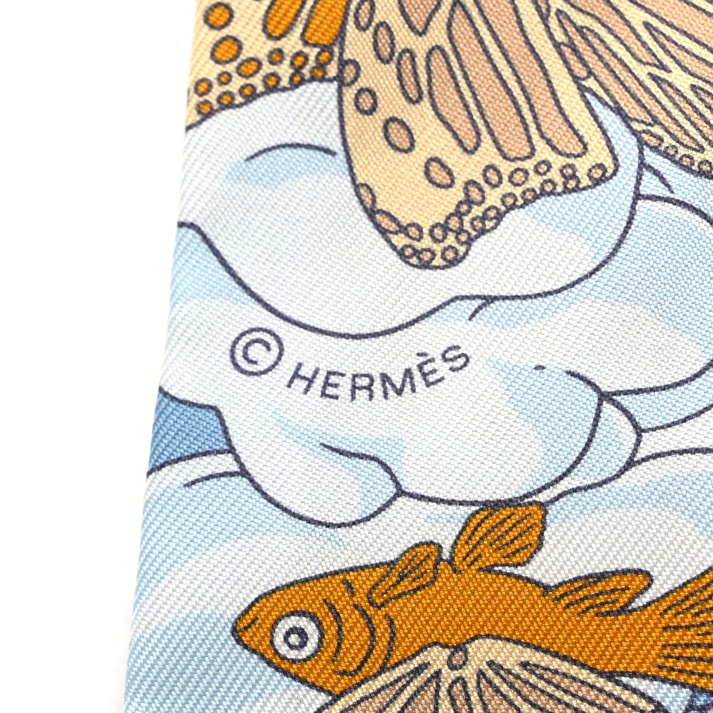 Silk Sur Mon Nuage Twilly Creme Bleu Ciel Orange