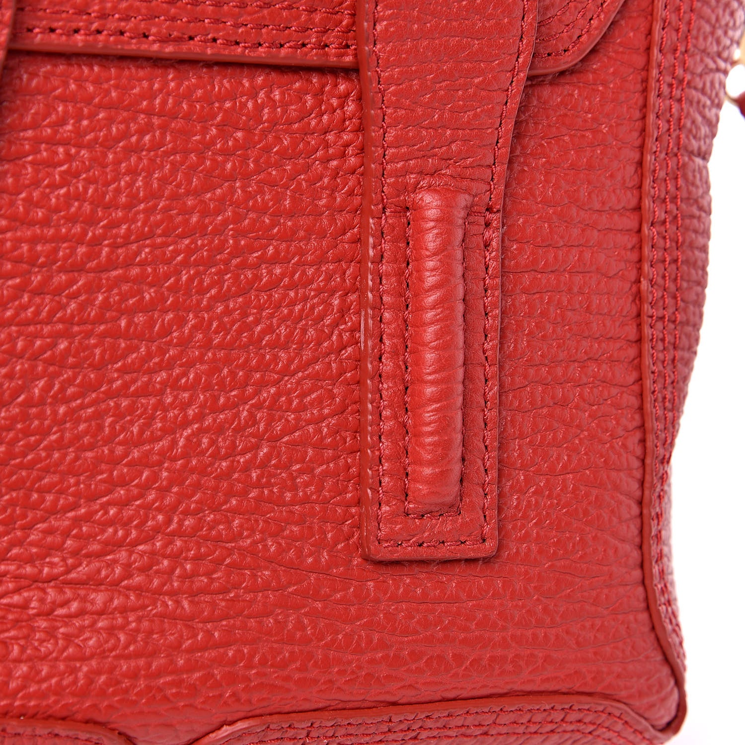 3.1 Phillip Lim 3.1 Textured Calfskin Mini Pashli Satchel Red 10 of 11