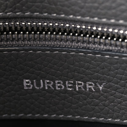 Burberry Grainy Calfskin Embossed Bruno Messenger Charcoal Grey 6 of 8