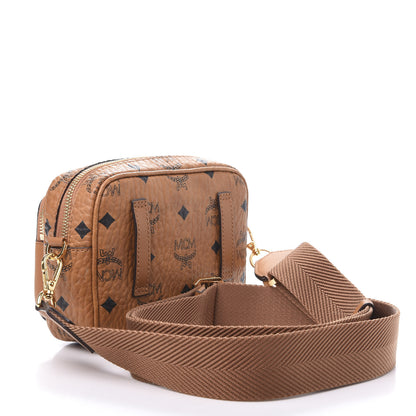MCM Visetos Klassik Crossbody Bag Cognac 3 of 8