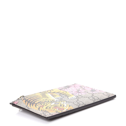 Gucci GG Supreme Monogram Bengal Coin Case Card Holder Beige Crop Pink New Acero 4 of 7