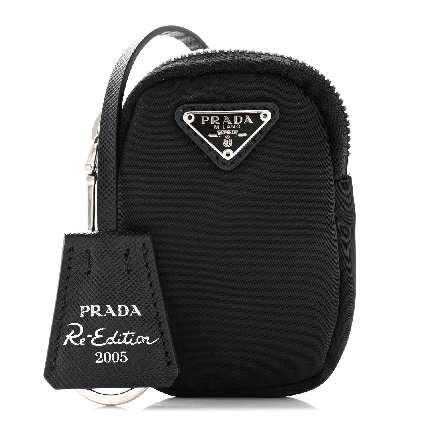 Prada Tessuto Nylon Mini Pouch Black Purse Black 1 of 7